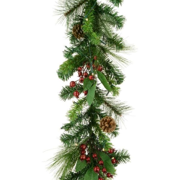 Mixed Pine Garland LED 180cm